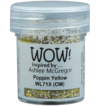 WOW! Embossingpulver POPPIN YELLOW inspired by Ashlee McGregor WL71X