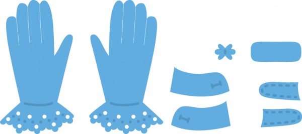 Marianne D Creatables Tiny`s Gloves / Handschuhe LR0336