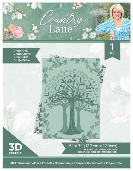 Crafters Companion 3D Embossing Folder S-CLANE-EF-3D-GOA
