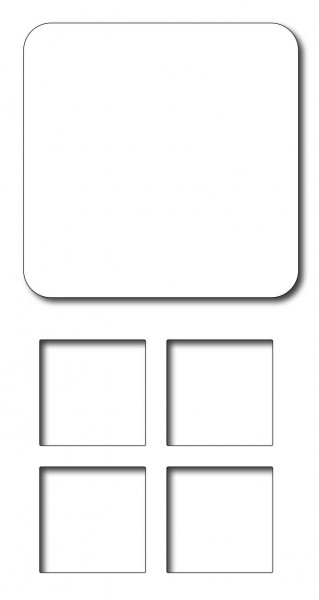 Frantic Stamper Stanzform Fenster / Framed Four-Square Windows FRA-DIE-09634
