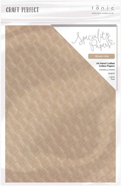 Tonic Studios Specialty Papers embossed WOVEN HIDE 9795E
