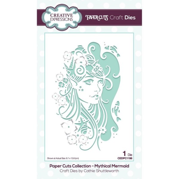 Creative Expressions Stanzform Paper Cuts Collection - MYTHICAL MERMAID CEDPC1196