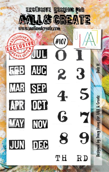 AALL & Create Clearstempel A7 DATE IT AALL-TP-107