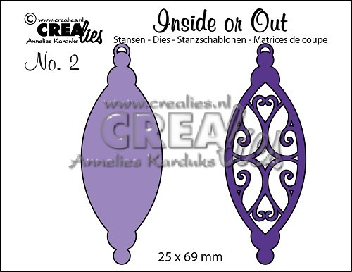 Crealies Stanzform Inside or Out Nr. 2 Weihnachtskugel / Christmas Ornament B CLIO02