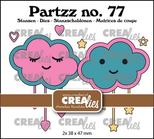 Crealies Stanzform Partzz Nr. 77 Fröhliche Wolken / Happy Clouds CLPartzz77
