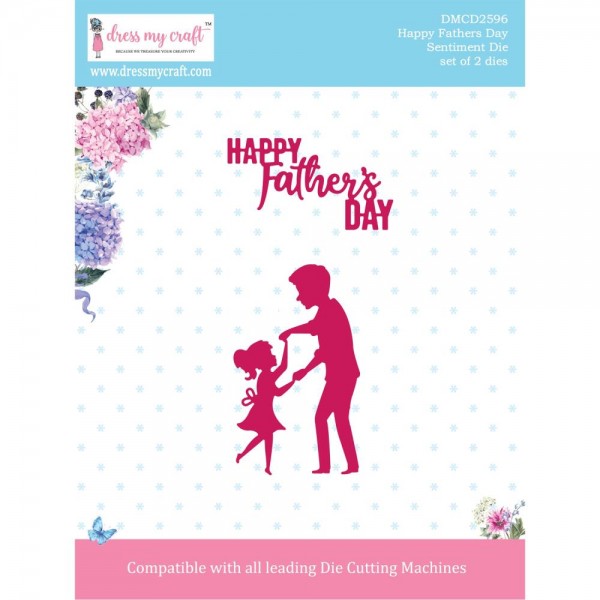 Dress My Craft Stanzform Sentiment Happy Fathers Day DMCD2596