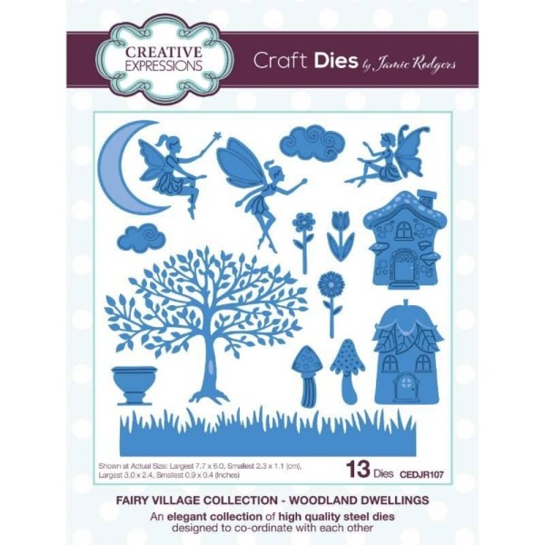 Creative Expressions Fairy Village Collection - WOODLAND DWELLINGS CEDJR107