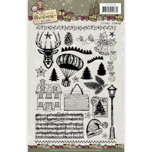 Yvonne Creations Clear Stempel Weihnachten / Celebrating Christmas YCCS10036
