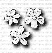 Gummiapan Stanzform 3 Mini-Blumen / Tre Mini Blommors D231051