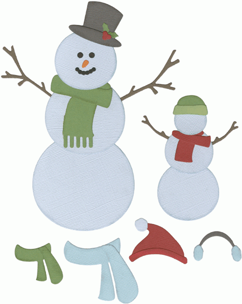 Lifestyle Crafts Cookie Cutter Schneemann-Kit / snowman kit DC0017