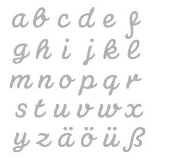 Rayher Stanzform Alphabet Kleinbuchstaben 59-256-000
