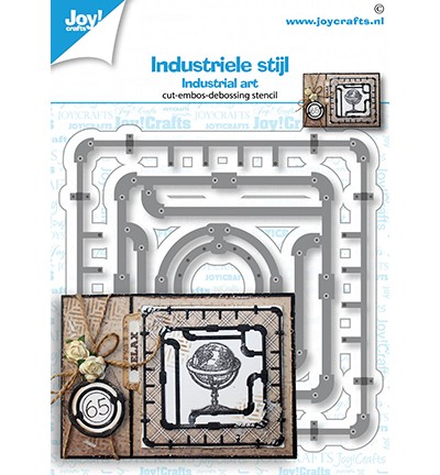 Joycrafts Stanzform Industrieller Rahmen / Industrial Art 6002/1458