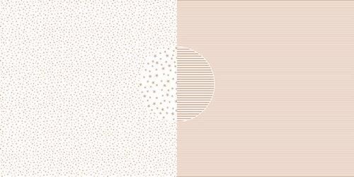 Dini Design Scrapbook-Papier STERNE - STREIFEN - NUDE 3016