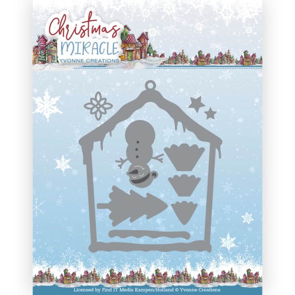 Yvonne Creations Stanzform Christmas Miracle - SNOWMAN's HOUSE YCD10280