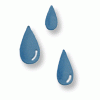 Quickutz Stanzform Regentropfen / rain drops RS-0150
