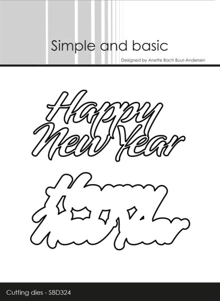 Simple and Basic Stanzform ' Happy New Year ' SBD324