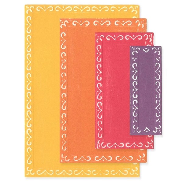 Sizzix Stanzform Framelits FANCIFUL FRAMELITS, RENEE DECO RECTANGLES by Stacey Park 666553