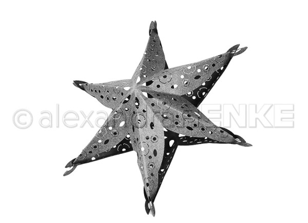Alexandra Renke Stanzform ' Steckstern mit Blütenmuster ' D-AR-3D0106