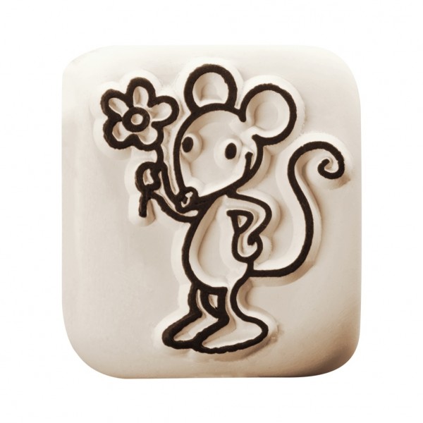 COLOP LaDot Tattoo Stone L Maus mit Blume / Mouse L17 / 4518084