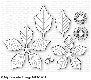 Dienamics Stanzform Blume Weihnachtsstern / Perfect Poinsettia MFT-1401 disc.