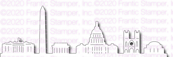 Frantic Stampers Stanzform Washington DC Skyline FRA-DIE-10822