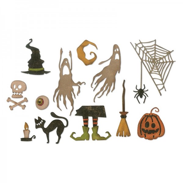 Sizzix Stanzform Thinlits Halloween / Frightful Things 664209 disc.