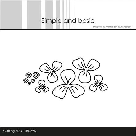 Simple and Basic Stanzform Blumen / Flowers SBD396
