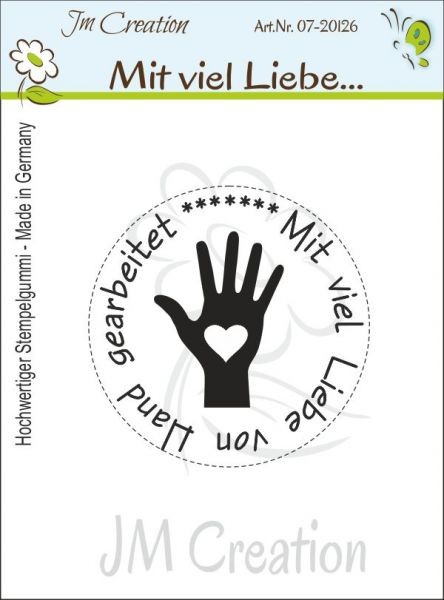Jm Creation Text-Stempel rund Mit viel Liebe...07-20126
