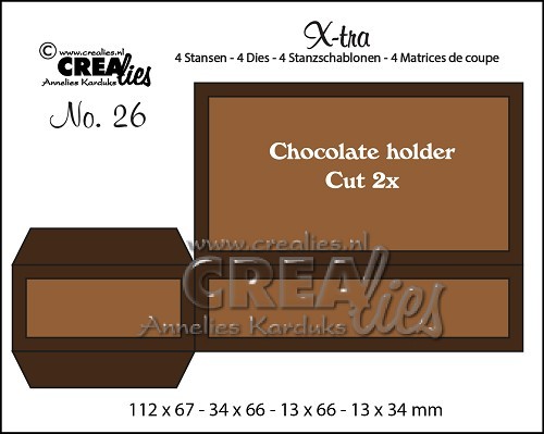 Crealies Stanzform X-tra Nr.26 Schokoladen-Halter / Chocolate Holder CLXTRA26