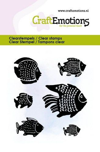 Craft Emotions Clearstempel Tropischer Fisch 130501/5017