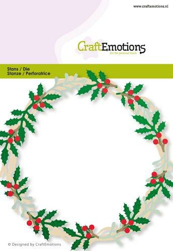 CraftEmotions Stanzform Kranz / Christmas Wreath 115633/0540