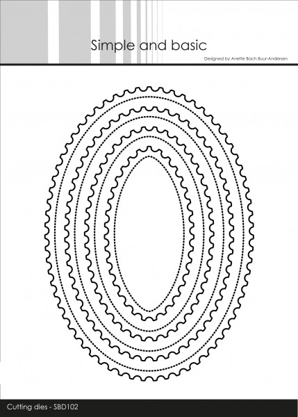 Simple And Basic Stanzform Briefmarke oval / Stamp Oval SBD102