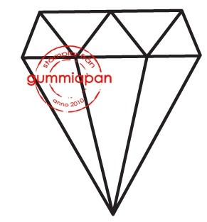Gummiapan Stempelgummi Diamant GROSS / Stor Diamant 15030905
