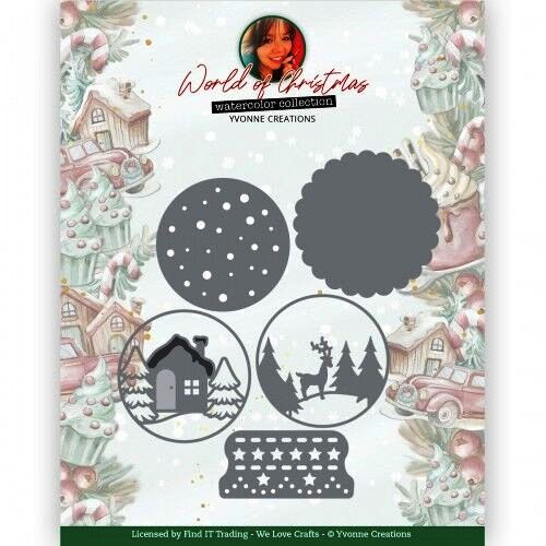 Yvonne Creations Stanzfom World of Christmas - SCENERY GLOBE YCD10321