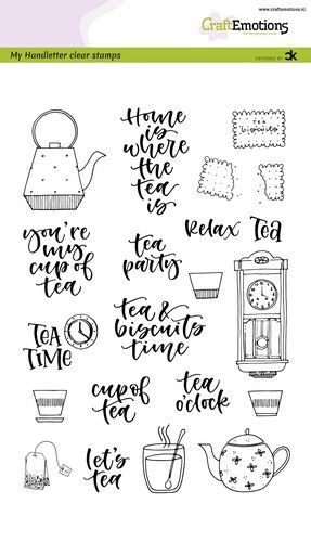 Craft Emotions Clearstempel Tee / Tea Time 130501/2112