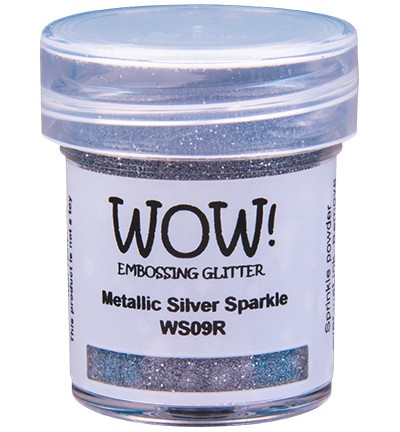WOW! Embossing GLITTER METALLIC SILVER SPARKLE WS09R