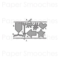 Papersmoochesstamps Stanzform Cardbooking J1D-13-114