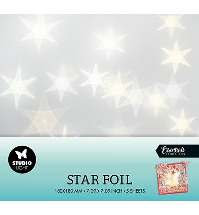 Studio Light Sternen-Folie 18 cm x 18 cm Star Foil 5 Essentials Nr. 01 SL-ES-FOIL01