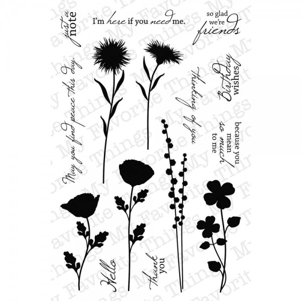 My Favorite Things Clear Stamps Peaceful Wildflowers LJD-19 / 18562
