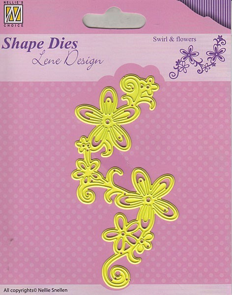 Nellie Stanzform Swirl & Blumen / Swirl & Flowers SDL028