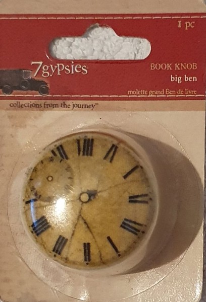 7Gypsies Pewter Book Knob Big Ben 12619