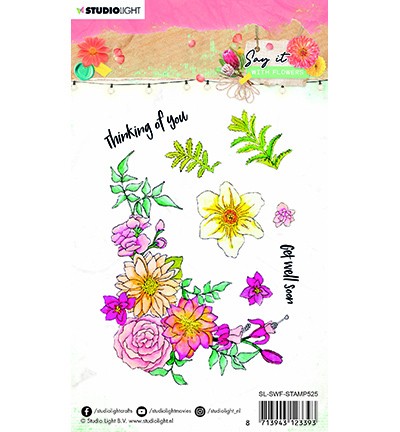 Studio Light Clearstempel-Set Say It With Flowers Nr. 525 SL-SWF-STAMP525