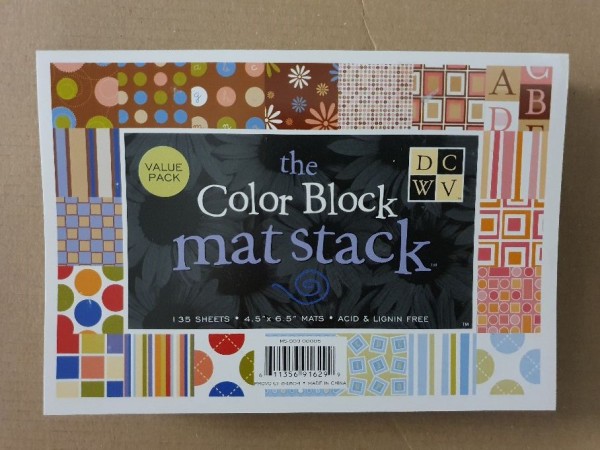 DCVW Papierblock 11,4 x 16,5 cm THE COLOR BLOCK Mat Stack MS-003-00005