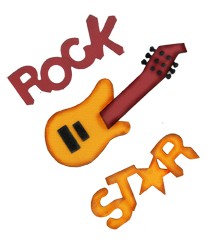 Bosskut Stanzform Gitarre u. Rock Star 0356