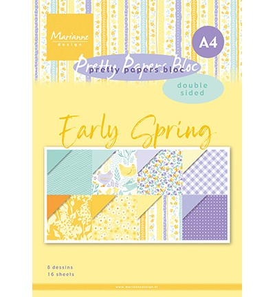 Marianne D Paperset A4 EARLY SPRING PK9186