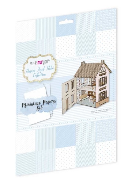 Papers For You A4 Paperpad Básicos Azul Bebé Miniature Papers Kit PFY-11782