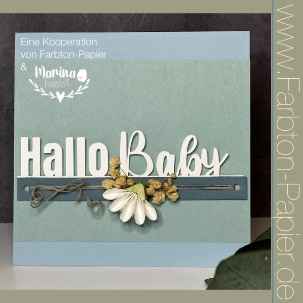 Farbton Stanzform ' Hallo Baby ' D-PP-3D0089
