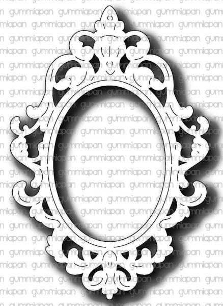 Gummiapan Stanzform großer Spiegel / Stor Spegel D210839