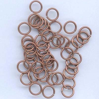 Hobby and Crafting Fun Split Ring Antique Copper 6 mm ( 50 x ) 12024-0043