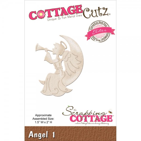 CottageCutz Stanzform Engel auf Mond # 1 / Angel # 1 CCE-165